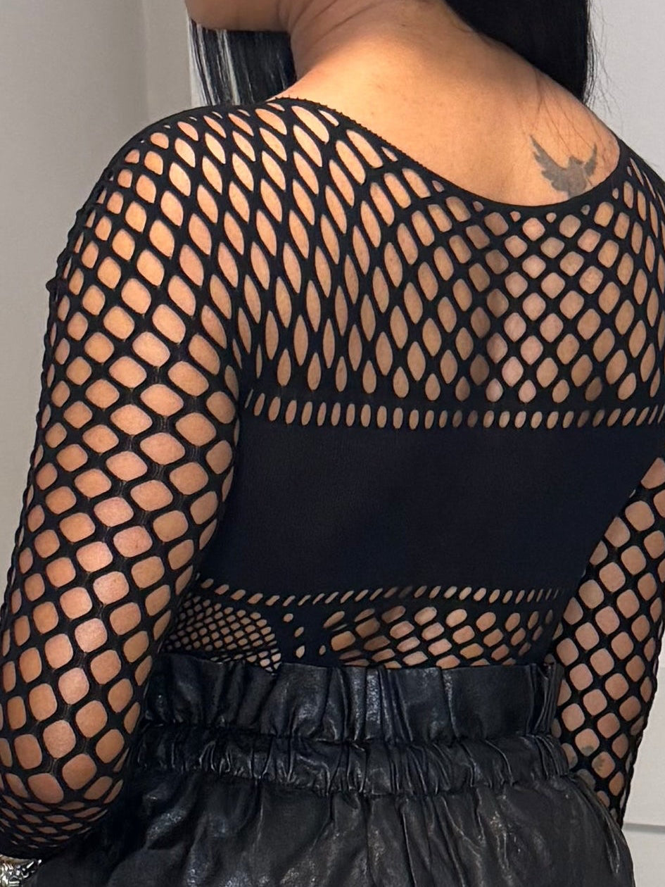 Riskey Fishnet Leotard