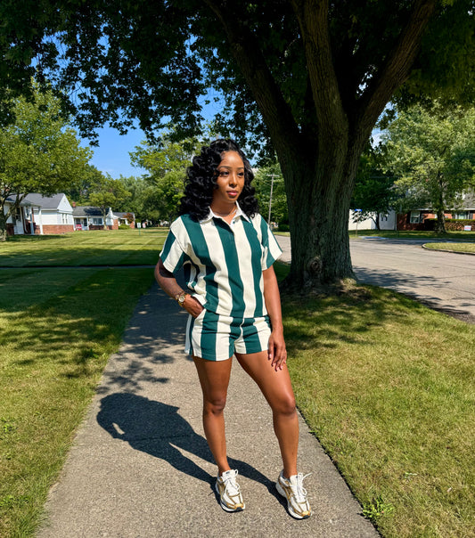 Short Sleeve Luxe Lines Set