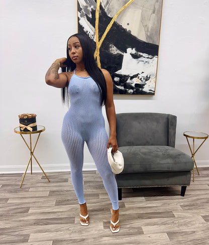 Backless Bleu Temptation